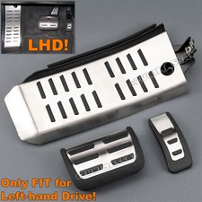 für AUDI AUTOMATIK A6 C6 4F S6 PEDALSET PEDALE PEDALKAPPEN FUßSTÜTZE ABDECKUNG