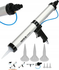 Druckluft Kartuschenpresse Auspresspistole ALU Silikonpistole Presse 600mm