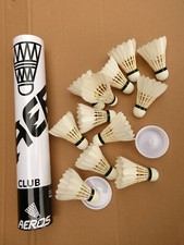 Naturfederball AEROS Club Entenfeder 1, 10 oder 25 Dtzd.  Training Verein Schule