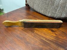 Zweiseitiger Streichriemen, Abziehriemen, Rasierstreichriemen, antik Oskar Kesel