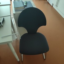 Freischwinger Bürostuhl Blau