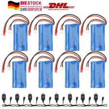 8 pcs Li-Ion Akku 7.4V 1300mAh Batterie JST RC Helikopter F645 F45 MJX Amewi 