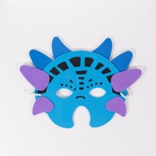 Moosgummi-Masken Ritter & Drache, 6 Stück