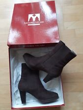 Sandro Vicari Italy, Stiefeletten Wildleder dunkelbraun Gr. 37,5 NP  € 349,95