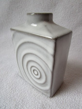 Steuler seltene kleine Keramik-Vase 190/10 Zyklon Cari Zalloni Design grau 10x7