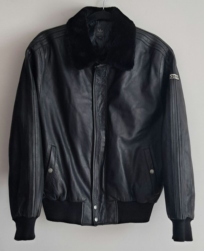 Adidas leder fliegerjacke - leder, s