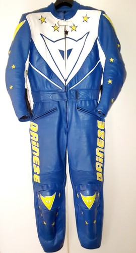 Dainese lederkombi 46 blau - lederkombi,