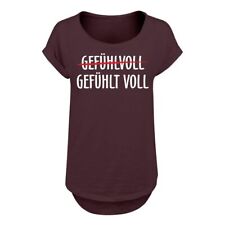 Damen Girls Long Slub Shirts