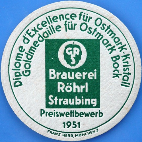 Alter bierdeckel brauerei - alter,