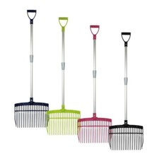 Mistgabel Schwedengabel Dunggabel V-Fork Aluminiumstiel verstellbarer 75–115cm