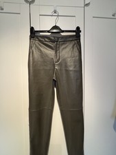 Lederimitat Hose Khaki In Gr