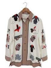 EXOTIC BLUE Hemd-Bluse Damen