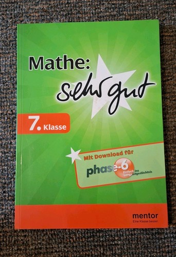 Mathe sehr gut klasse - sehr,