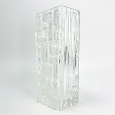 Brutalist Glas Block Vase