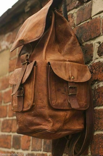 Leder rucksack tasche laptop - leder,