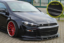 Frontspoiler für VW Scirocco R Spoilerschwert aus ABS mit ABE Carbon Optik