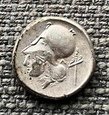Korinth Stater Athena Helm Pegasos Silber Hellenismus #JPW529