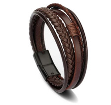 Herren Leder Armband Armreif