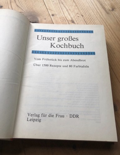 Unser großes kochbuch ddr - unser,