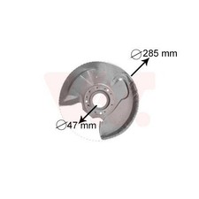 1x Spritzblech, Bremsscheibe