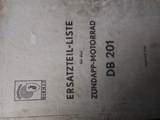 Ersatzteil - Katalog für     ZÜNDAPP  DB 201