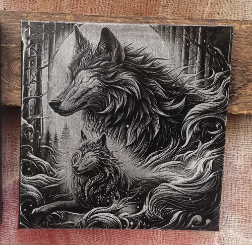 Wandbild wolf motiv - wandbild,