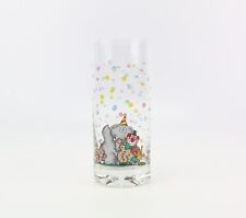 Steinbeck Clown und Elefant Trinkglas Konfetti bunt 90 er Jahre Sammlerglas