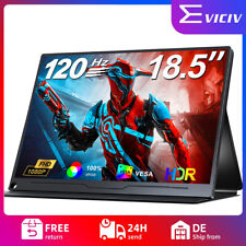 EVICIV 18,5 Zoll 120Hz Monitor Tragbarer Mobiler IPS Bildschirm FHD 1920x1080 DE