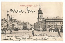Warschau, Warszawa, Plac Zamkowy, alte Ak von 1903