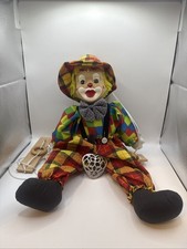 Clown Marionette auf Schaukel