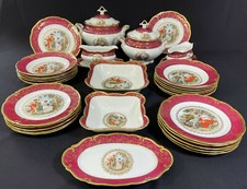 ILMENAU Graf von Henneberg - Service SPEISESERVICE 12 Pers. - CARMEN Purpurrot 