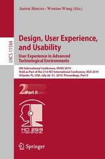 Design, User Experience, and Usability. User Experience in Advanced Technologica
