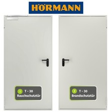 HÖRMANN Brandschutztür T30 H8-5 / RS – Stahl-Tür DIN L/R – Rauchschutz optional