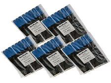 50 St. Kabelklett Klettband Kabel-Klettband Kabelbinder, 160x16mm, schwarz-blau