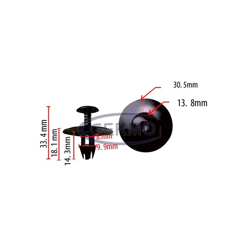 Befestigungs clip - x, befestigungs-clip
