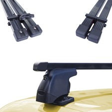 Für Mercedes E-Klasse W210 4-Tür 95-02 Schwarz Stahl Dachträger Normaldach