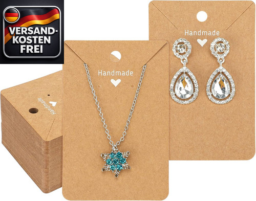 Schmuck displaykarten braun - displaykarten,