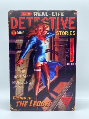 Blechschild detective 20x30cm - blechschild,