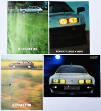 4 Autoprospekte Renault 20