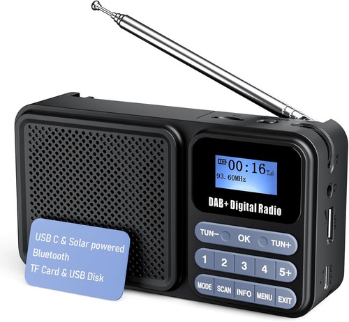 Dab radio tragbar mit - radio,