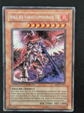 Horus, der Schwarzflammendrache LV8 EEN-DESE1 Secret Rare Deutsch Poor Yugioh