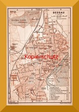 Dessau +Historischer Stadtplan