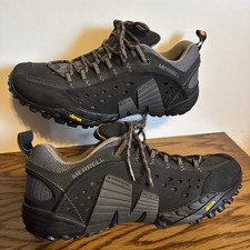 Merrell Herren Wanderschuhe EU 42 –Vibram Sohle – Outdoor Trekkingschuhe Schwarz