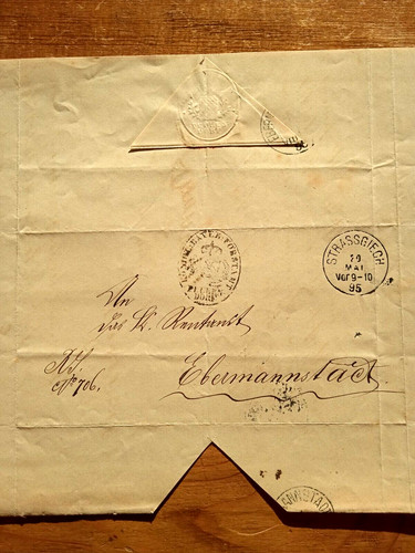 Forstamt falt brief - falt-brief, 1895