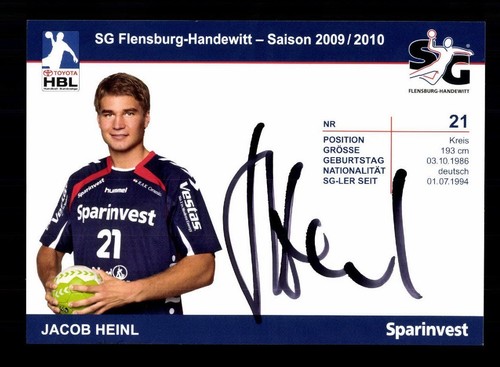 Jacob heinl autogrammkarte - jacob,