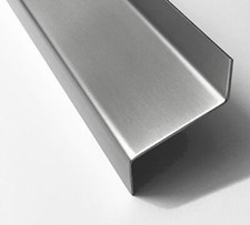 Z-Profile Edelstahl gebürstet 1mm Länge 1m + 1,5m 1.4301 VA Träger ZBlech