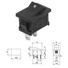 Mini Wippenschalter 2 Polig