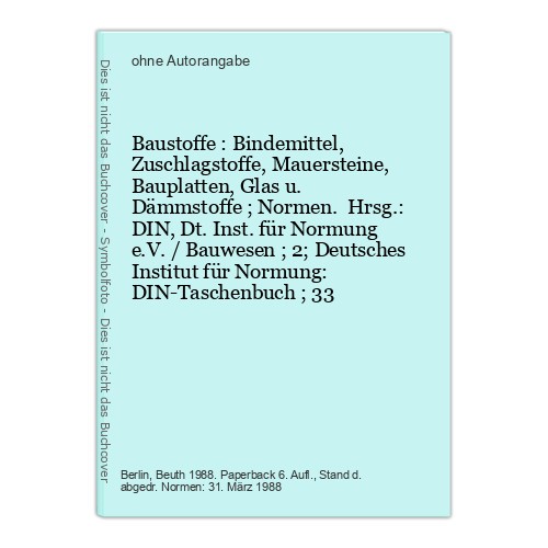 Baustoffe bindemittel - baustoffe,