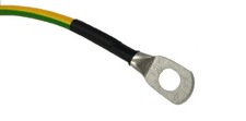 Erdungskabel H07V-K Grün/Gelb 10 16 25 35 50 mm² fertig Verpresst Haupa / Klauke