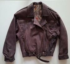 Damen lederjacke bikerjacke - damen,